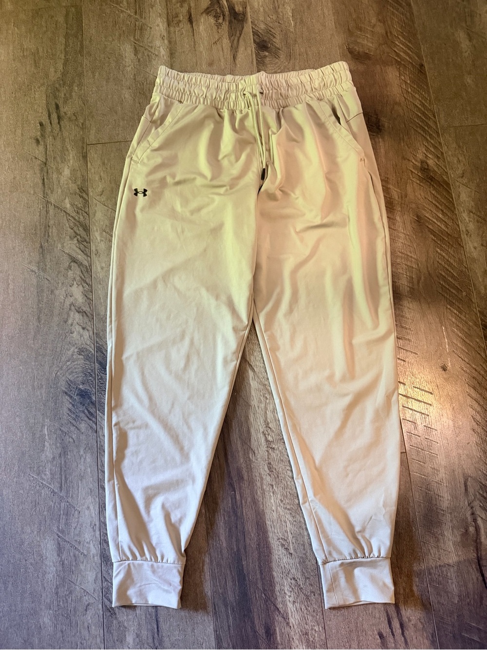 Under Armour Tan Sport Joggers with Elastic Waist